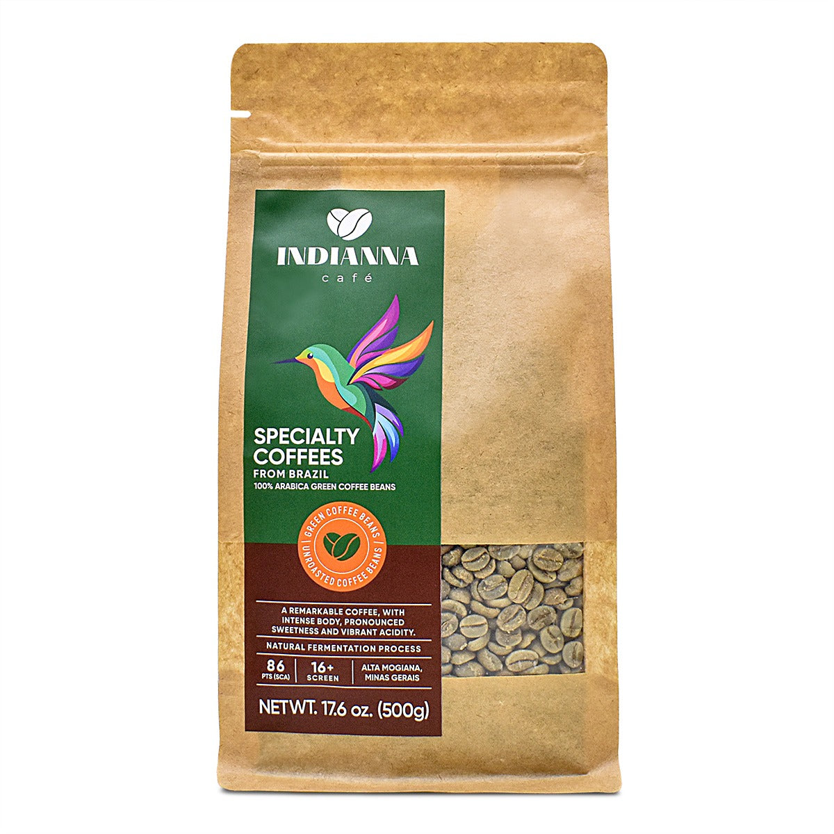 Premium Unroasted Green Coffee Beans - Specialty Grade from Brazil - Beija-Flor Line