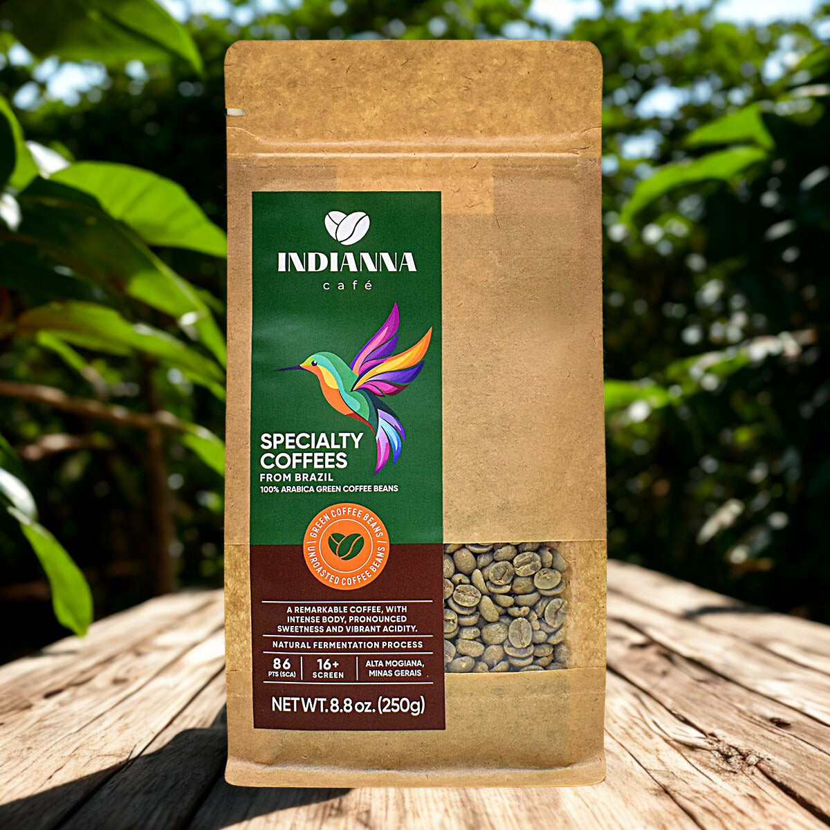 Premium Unroasted Green Coffee Beans - Specialty Grade from Brazil - Beija-Flor Line